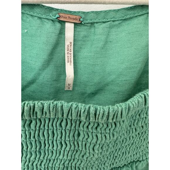 Free People Sadie Tunic Top Womens Size M Boho Sea Foam Green - Picture 4 of 6